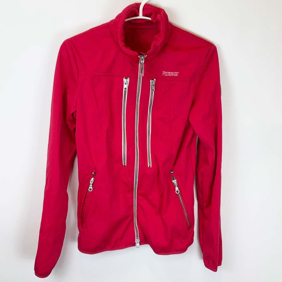 【中古】ピカー ジップアップ ライディングジャケット 38 ピンク レディース PIKEUR 乗馬 馬術