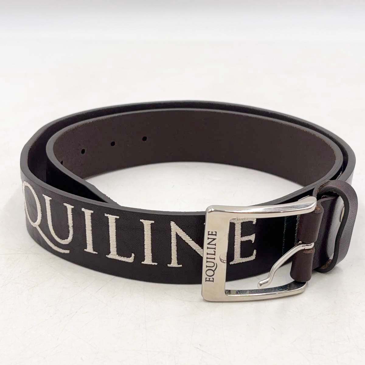 【中古】エクイライン EQUILINE ベルト レザー 90 ブラウン ユニセックス 乗馬 馬術