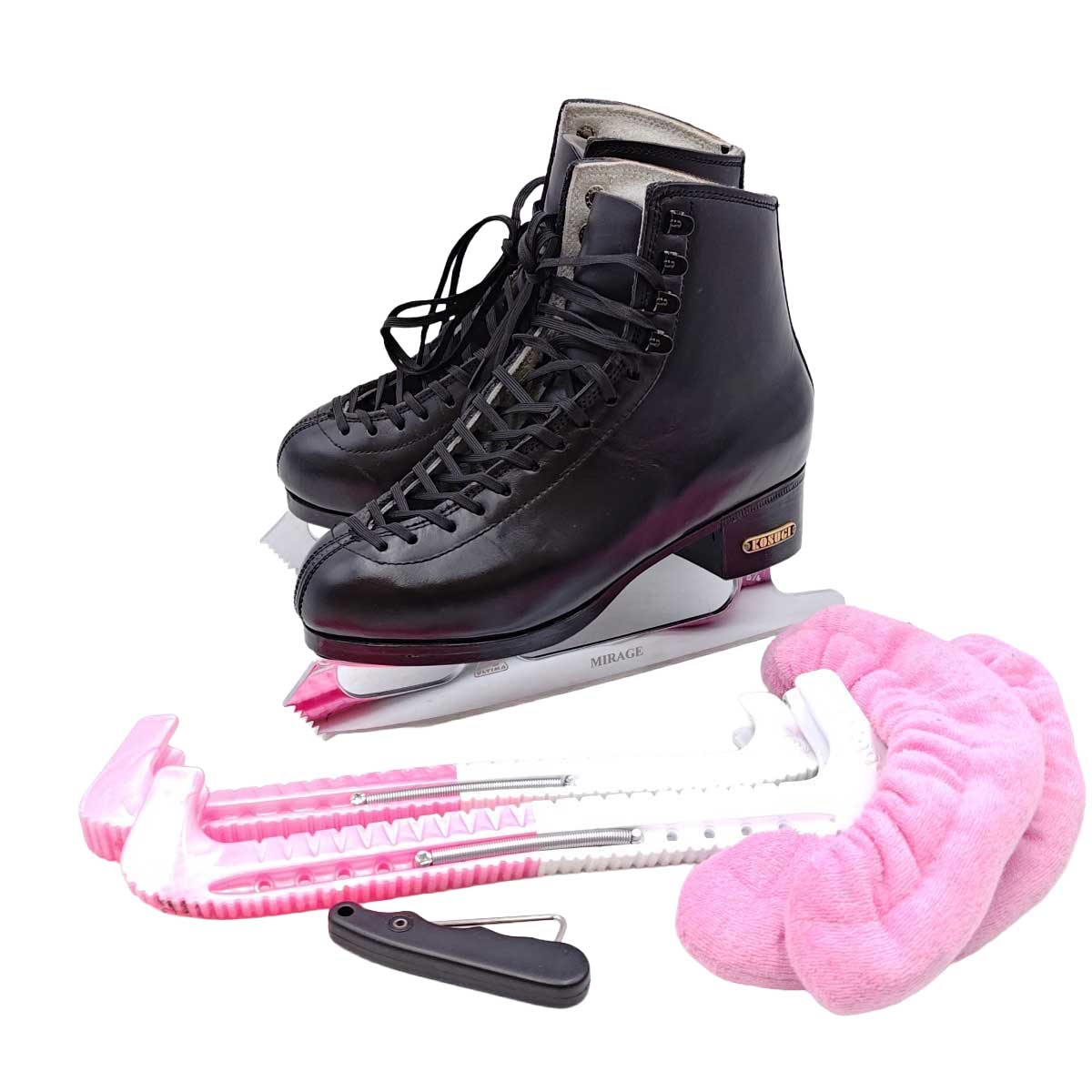 【中古】KOSUGI コスギ スケート靴 ULTIMA MIRAGE ブレード 8.75 22.5cm ブラック