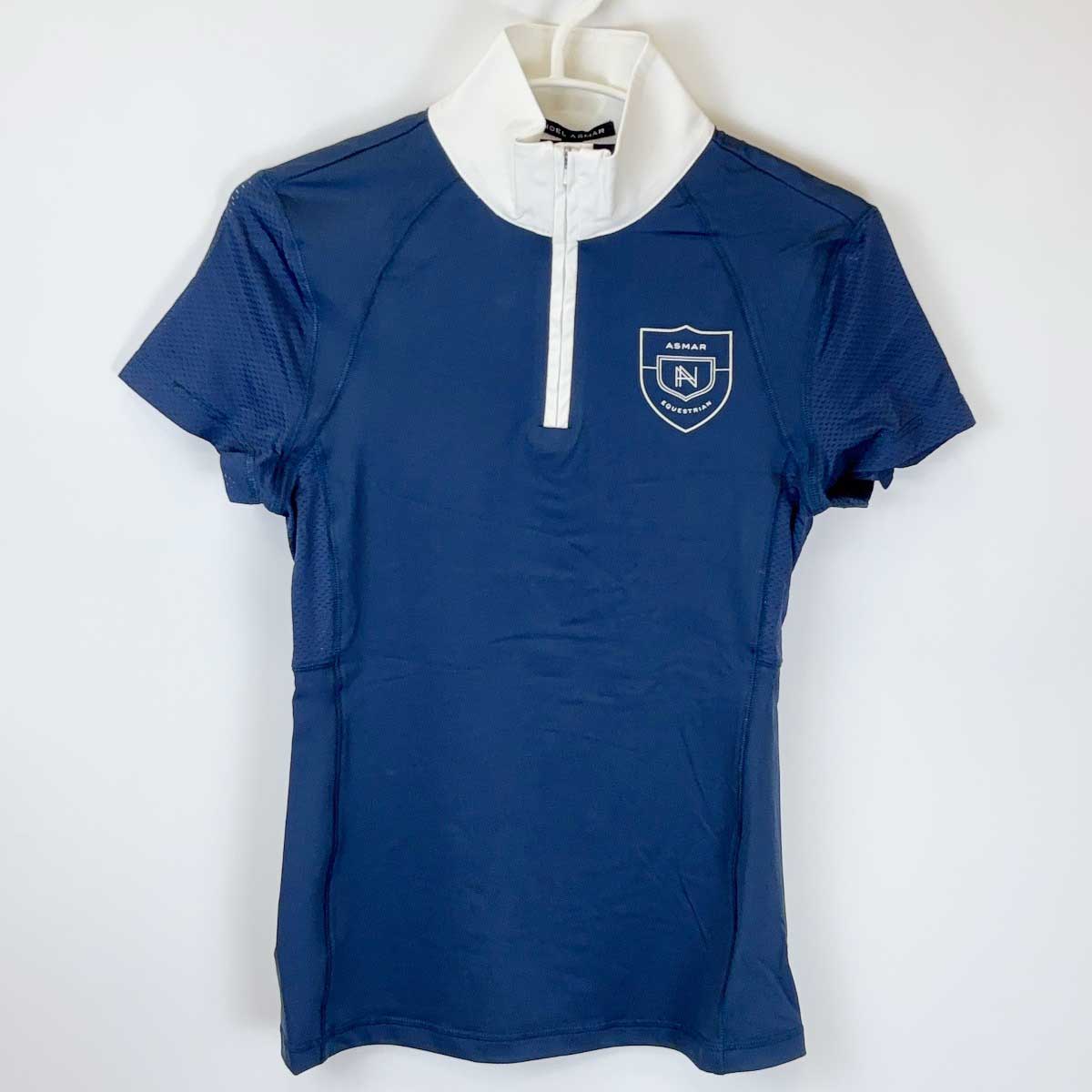 【中古・未使用品】NOEL ASMAR ノエルアスマール ポロシャツ 半袖 ライディングシャツ XS インディゴ A..
