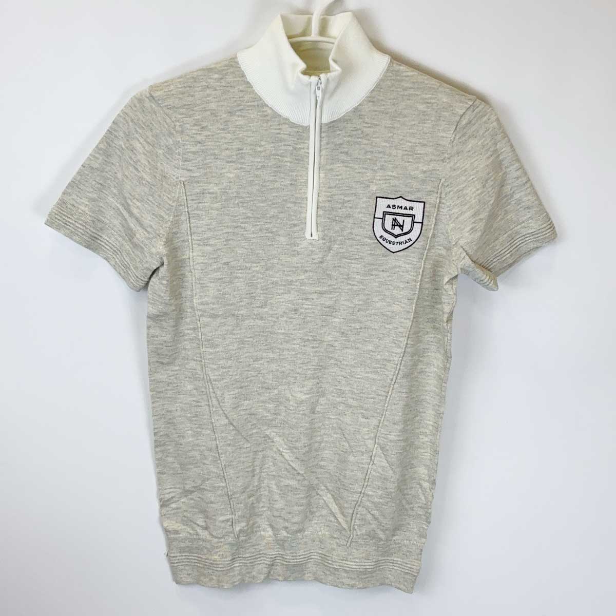 【中古・未使用品】NOEL ASMAR ノエルアスマール ハーフジップ 半袖 ライディングシャツ XS ヘザーグレ..