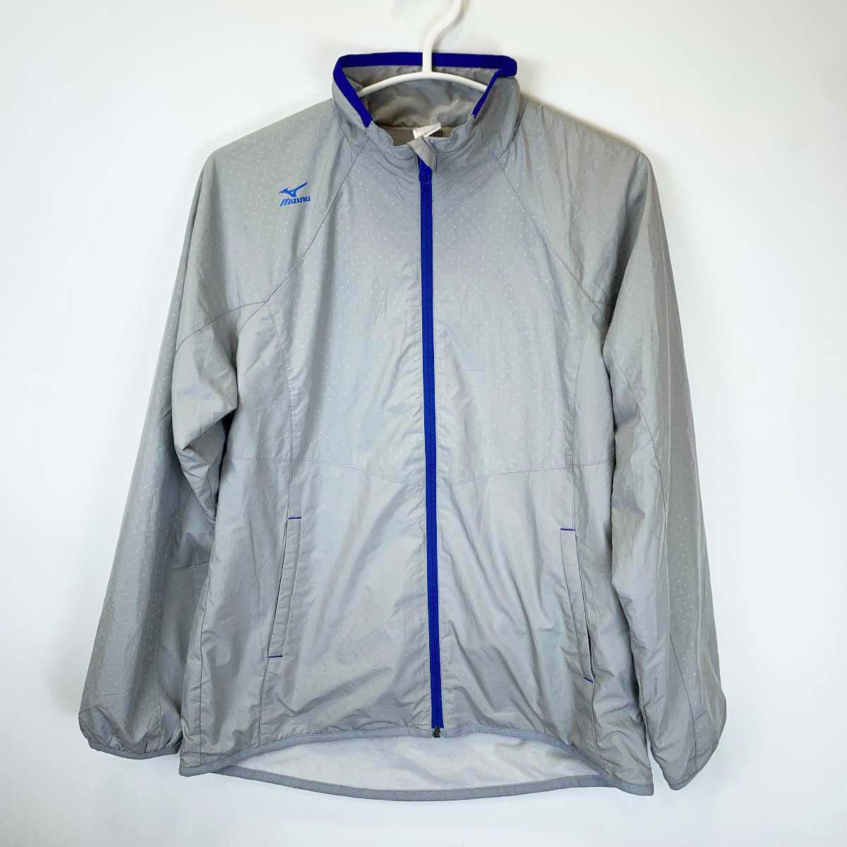 【中古】ミズノ クロスティック ブレスサーモ ウォーマーシャツ M グレー(ドットパターン) 32JE4841 レ..