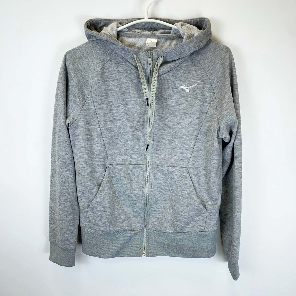 【中古】ミズノ スウェットシャツ パーカー M グレー 32MC8360 レディース MIZUNO ジップアップパーカ..