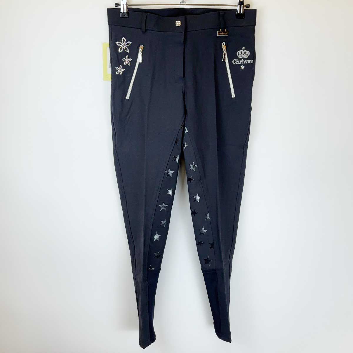 【中古・未使用品】Chriwen クリューベン キュロット パンツ MICRO BREECHES シリコン 40 ブラック レ..