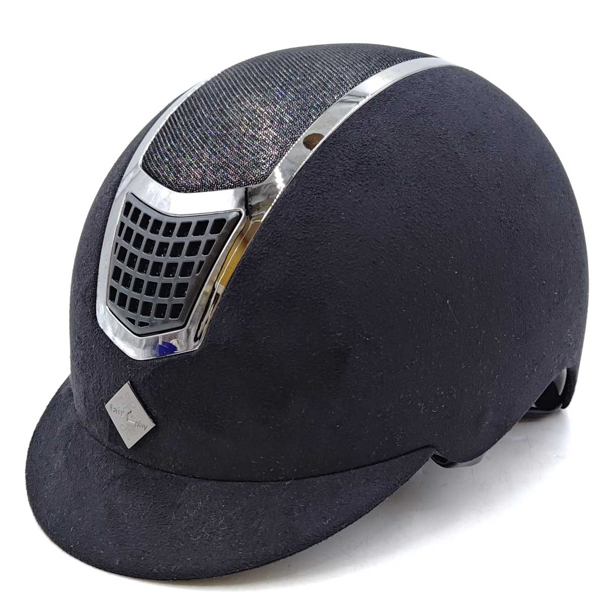 【中古】FairPlay フェアプレイ 乗馬 ヘルメット クアンティナム フロリン L ブラック 59～61cm