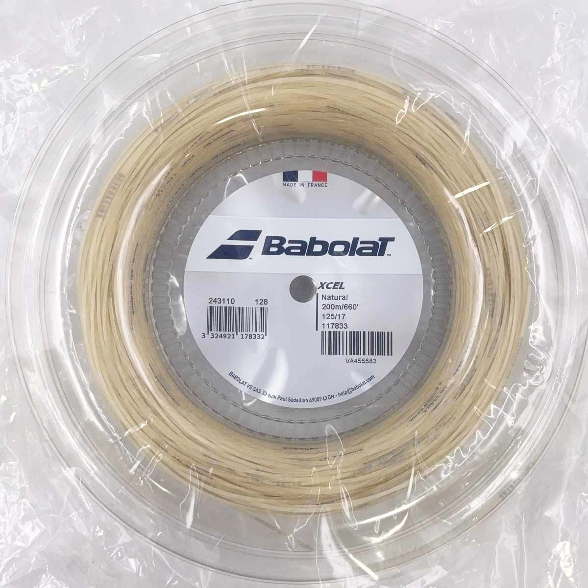 Other - 【中古・未使用品】バボラ XCEL エクセル 125 硬式 テニス ストリング ガット 200m ロール ナチュラル 243110 BABOLAT 1.25mm