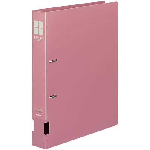 コクヨ DリングファイルPP 桃A4縦背幅45mm 10冊