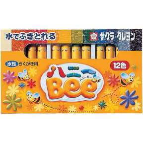 サクラクレパス 水性クレヨン　ハニーBee　12色