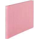 カウネット 「カウコレ」プレミアム フラットファイル背補強タイプA4横 ピンク30冊