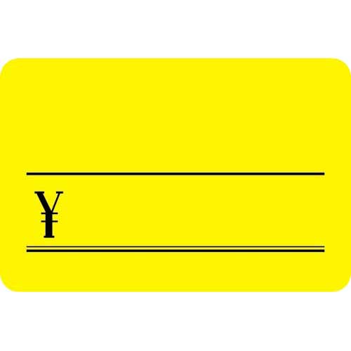 ササガワ 蛍光カード¥付き イエロー大 30枚×10パック