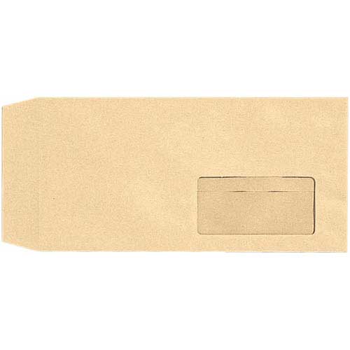 キングコーポレーション 窓付封筒テープ付 長3クラフト 85g 1000枚
