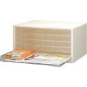 ナカバヤシ 樹脂製レターケース A3 浅型5段 白