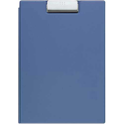 コクヨ クリップホルダー(カバー付き用箋挟)A4青 10枚