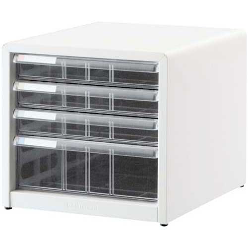 ナカバヤシ アバンテV2レターケース浅3段深1段ホワイト×3