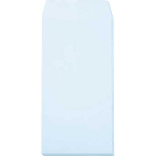 キングコーポレーション ソフトカラー封筒 長3 〒枠無 ブルー 100枚入