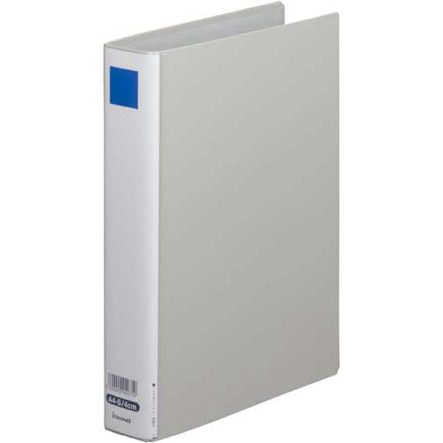 カウネット パイプ式ファイルエコノミー両開き銀A4縦背幅55mm3冊