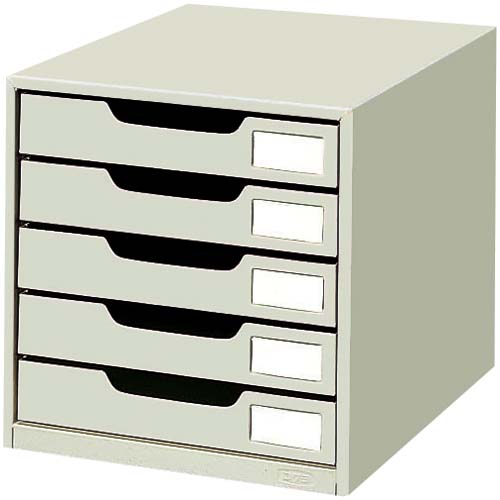 コクヨ レターケーススチール引き出しタイプA4縦 片引5段