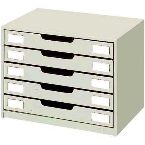 コクヨ レターケーススチール引き出しタイプA4横5段