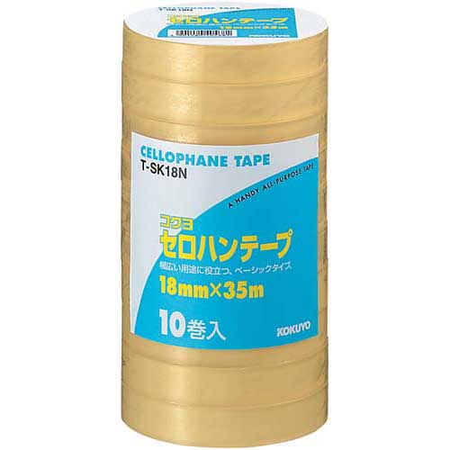 コクヨ セロハンテープ工業用　18mm×35m　10巻入