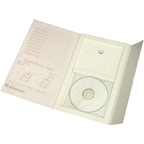 桜井 エコメディアファイル スリム A4 白 25冊