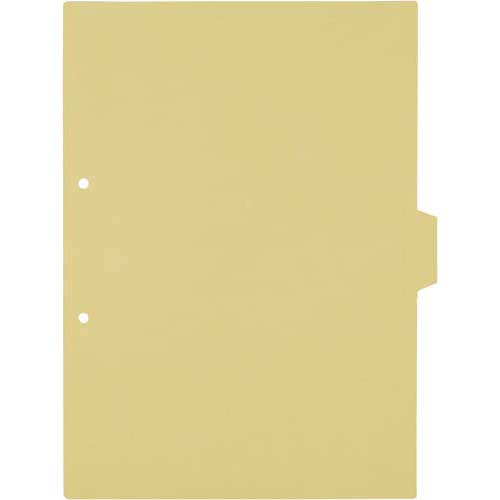 カウネット「カウコレ」プレミアム カラー仕切カード見出し補強A4縦第3山黄　100枚