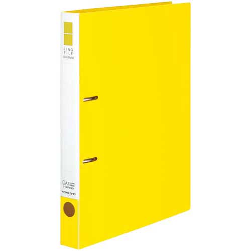 コクヨ リングファイルスリムスタイル黄A4縦背幅33mm10冊