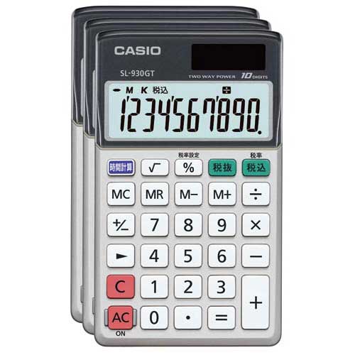 カシオ 電卓 手帳型 SL−930GT−N 3