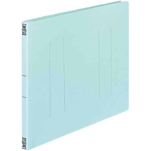 コクヨ フラットファイルV樹脂とじ具 B4横 青 10冊