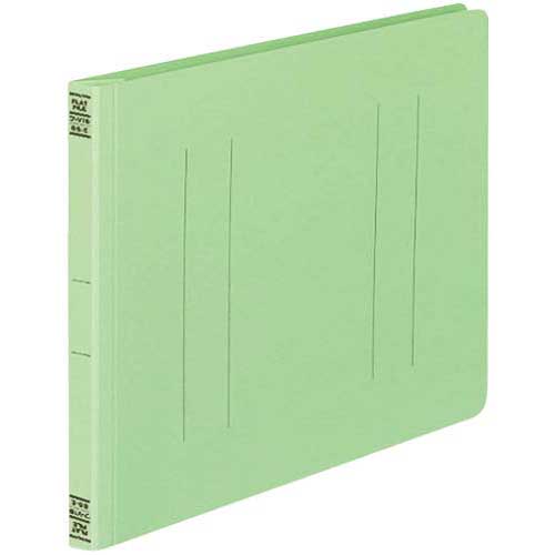 コクヨ フラットファイルV樹脂とじ具 B5横 緑 10冊