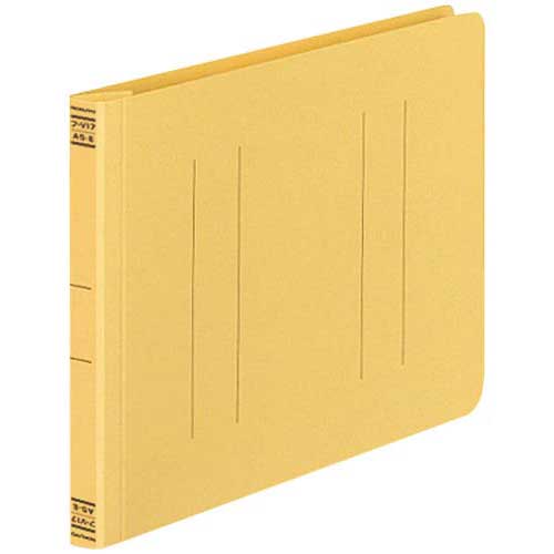 コクヨ フラットファイルV樹脂とじ具 A5横 黄 10冊