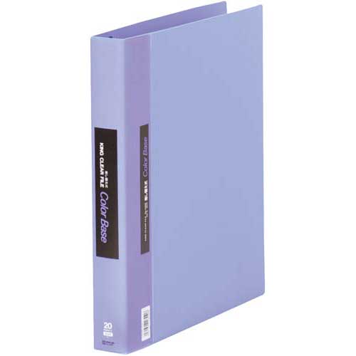 キングジム カラーベース差替式青A4縦背幅40mm30穴3冊