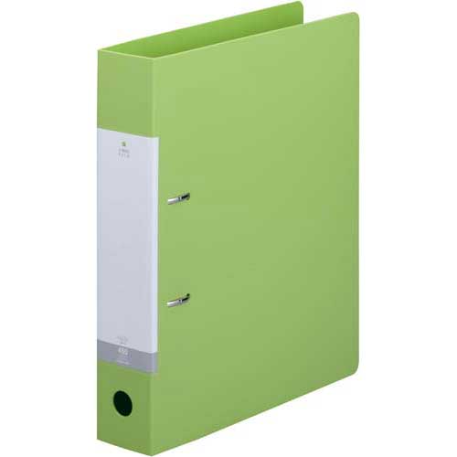 リヒトラブ Dリング2穴ファイル 黄緑A4縦背幅56mm