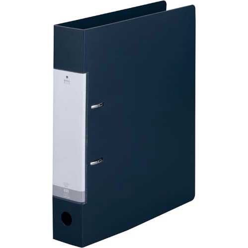 リヒトラブ Dリング2穴ファイル 黒A4縦背幅56mm