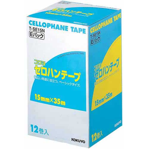 コクヨ セロハンテープお徳用Eパック 15mm×35m
