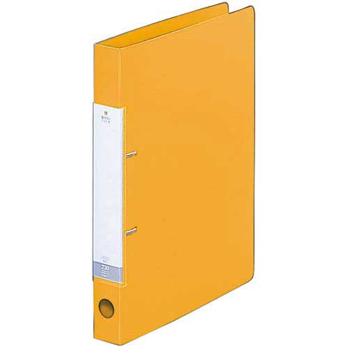 リヒトラブ Dリング2穴ファイル 黄A4縦背幅34mm