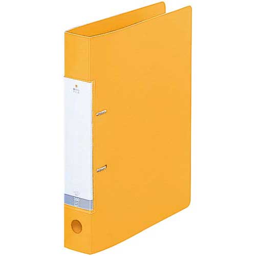 リヒトラブ Dリング2穴ファイル 黄A4縦背幅46mm10冊