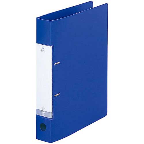 リヒトラブ Dリング2穴ファイル 青A4縦背幅46mm10冊