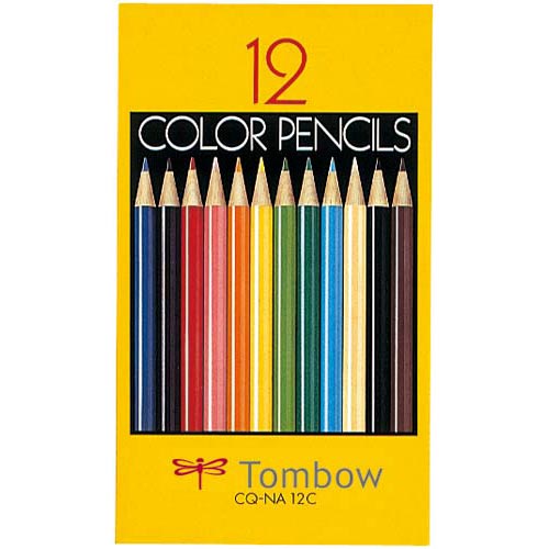 トンボ鉛筆 色鉛筆紙箱入　12色セット