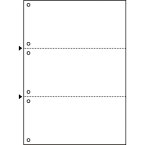 ヒサゴ マルチ帳票エコノミー　A4白紙3面6穴　2500枚