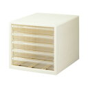 カウネット レターケース 浅型5段 ホワイト 6個入