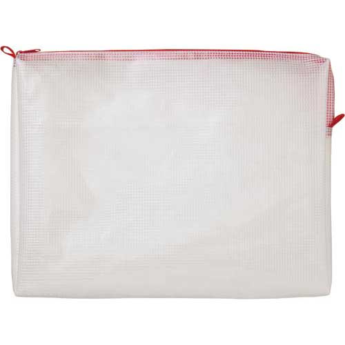 カウネット メッシュケースマチ付A4 245×326mm赤3枚