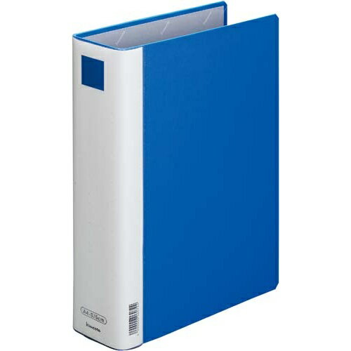 カウネット 「カウコレ」プレミアム 書類が見やすいパイプ式F青A4縦背幅70mm3冊