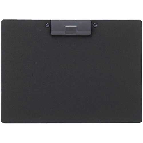 リヒトラブ クリップボード(捺印対応)A4横 黒