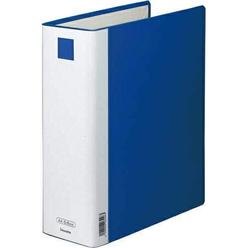 カウネット 「カウコレ」プレミアム 書類が見やすいパイプ式F青A4縦背幅100mm
