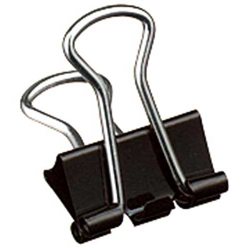 コクヨ ダブルクリップ<Scel−bo>黒 極豆