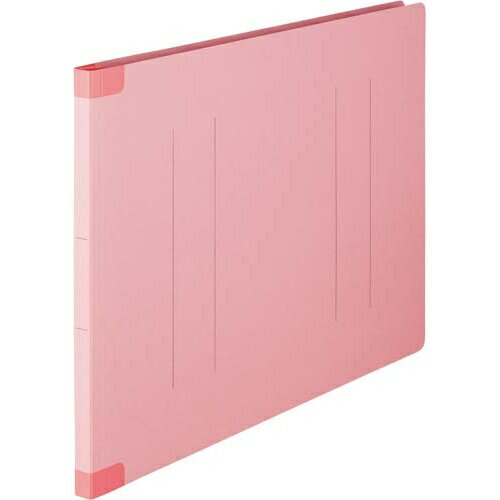 カウネット 「カウコレ」プレミアム フラットファイル背補強タイプA3横 ピンク 20冊