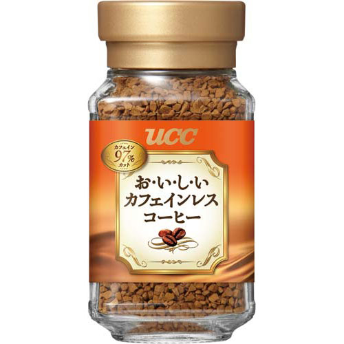 UCC おいしいカフェインレスコーヒーインスタント瓶45g