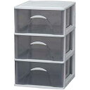 アイリスオーヤマ デスクチェスト 浅3段 4個