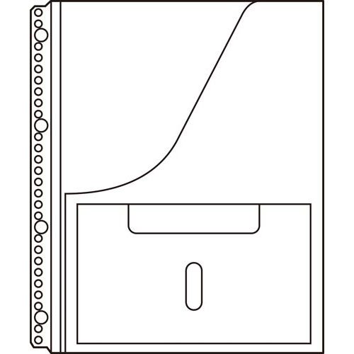 キングジム 取扱説明書ファイル用ポケット（30穴）4枚
