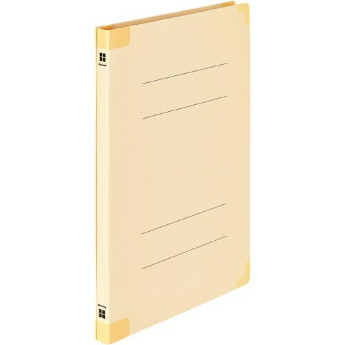 カウネット 「カウコレ」プレミアム 四隅が傷みにくい背補強フラットファイル黄 50冊